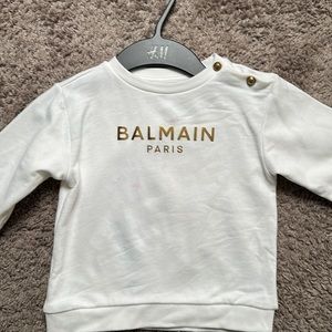 Balmain crewneck sweatshirt toddler size 36M